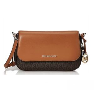 Michael Kors Logo Leather Crossbody Bag